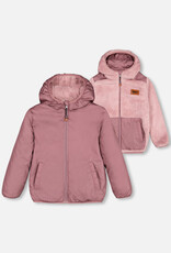 Deux Par Deux Rose Gray Reversible Jacket