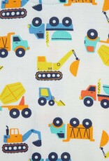 Little Me Construction Zip Front Pajama