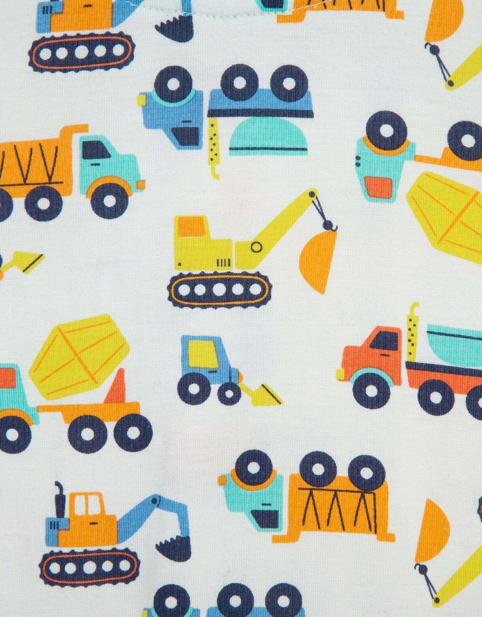 Little Me Construction Zip Front Pajama