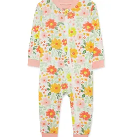 Little Me Floral Zip Front Pajama