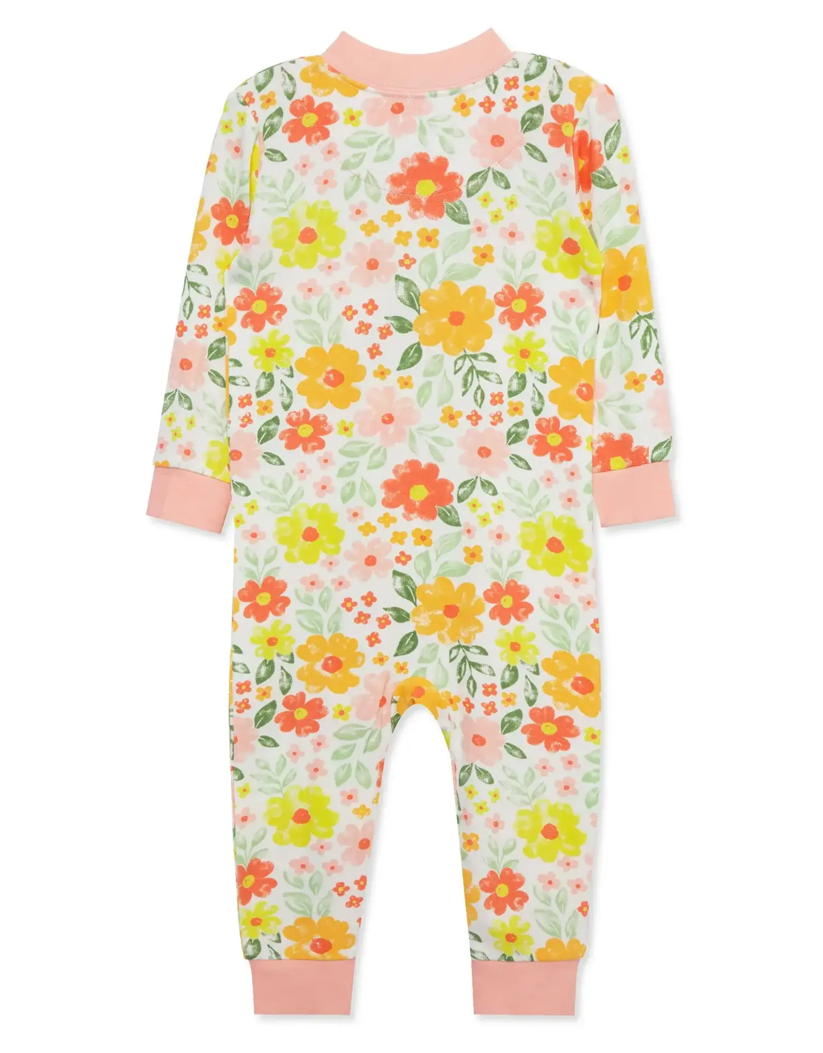 Little Me Floral Zip Front Pajama
