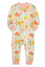 Little Me Floral Zip Front Pajama