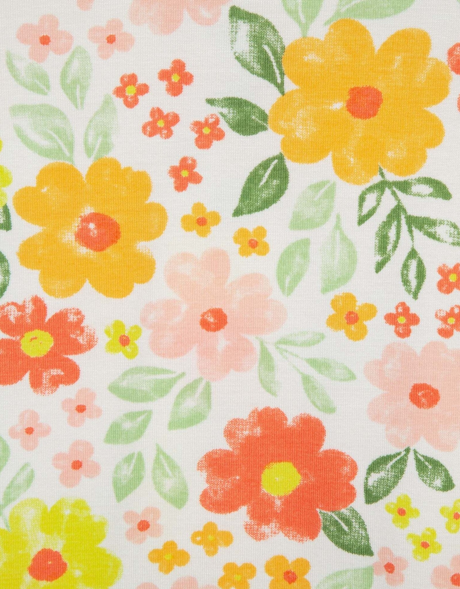 Little Me Floral Zip Front Pajama