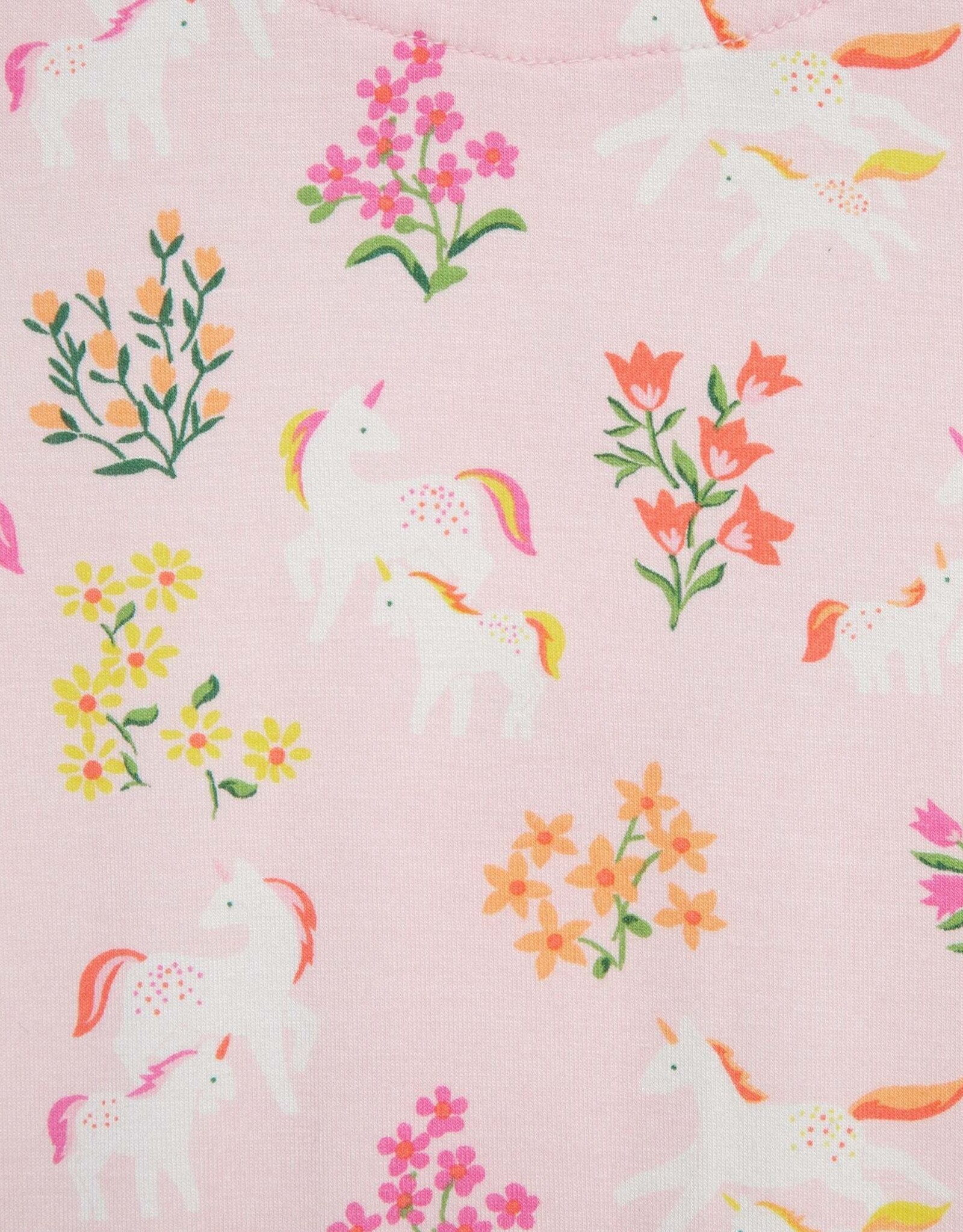 Little Me Unicorn Zip Front Pajama