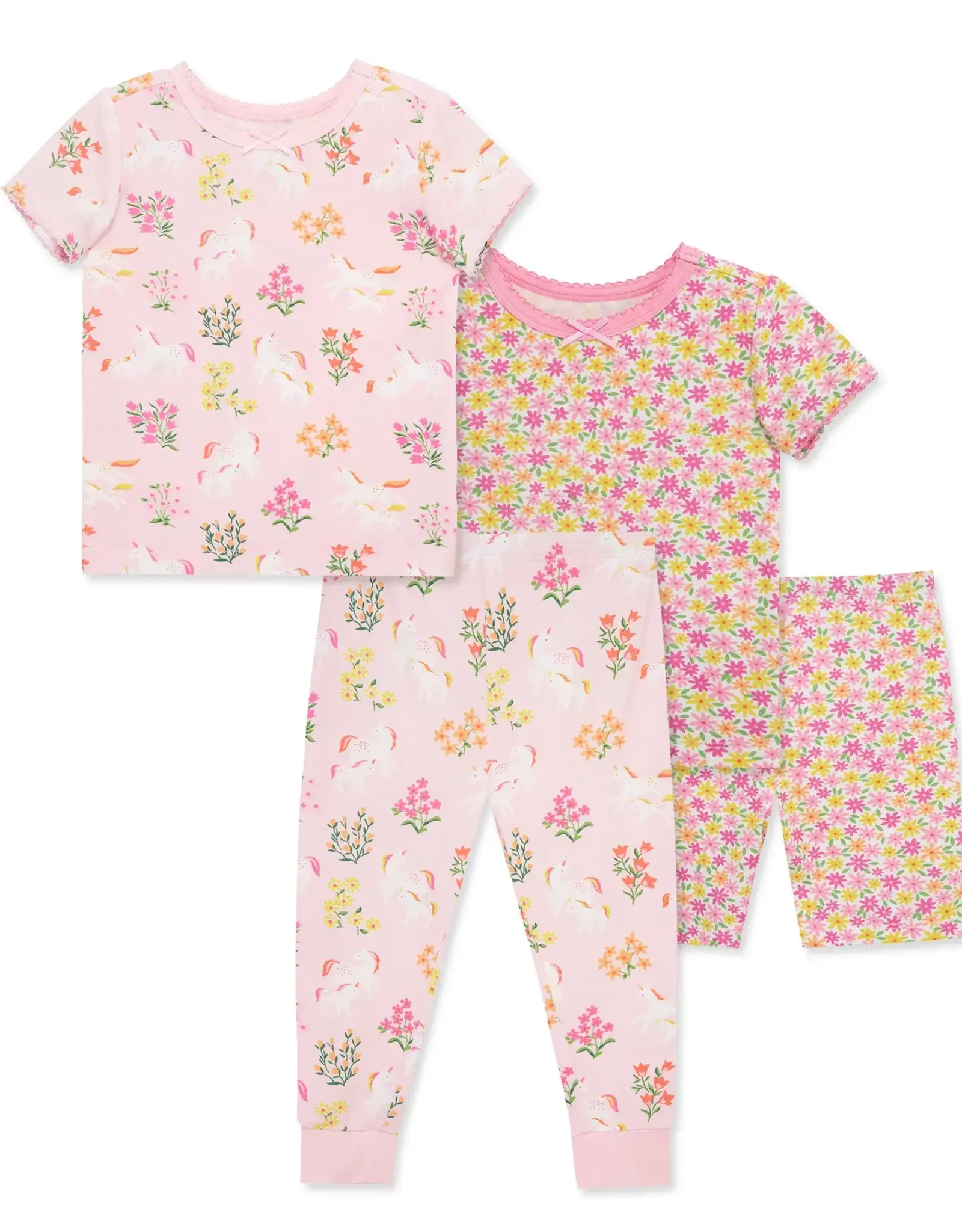 Little Me Unicorn 4-Piece Pajama Set