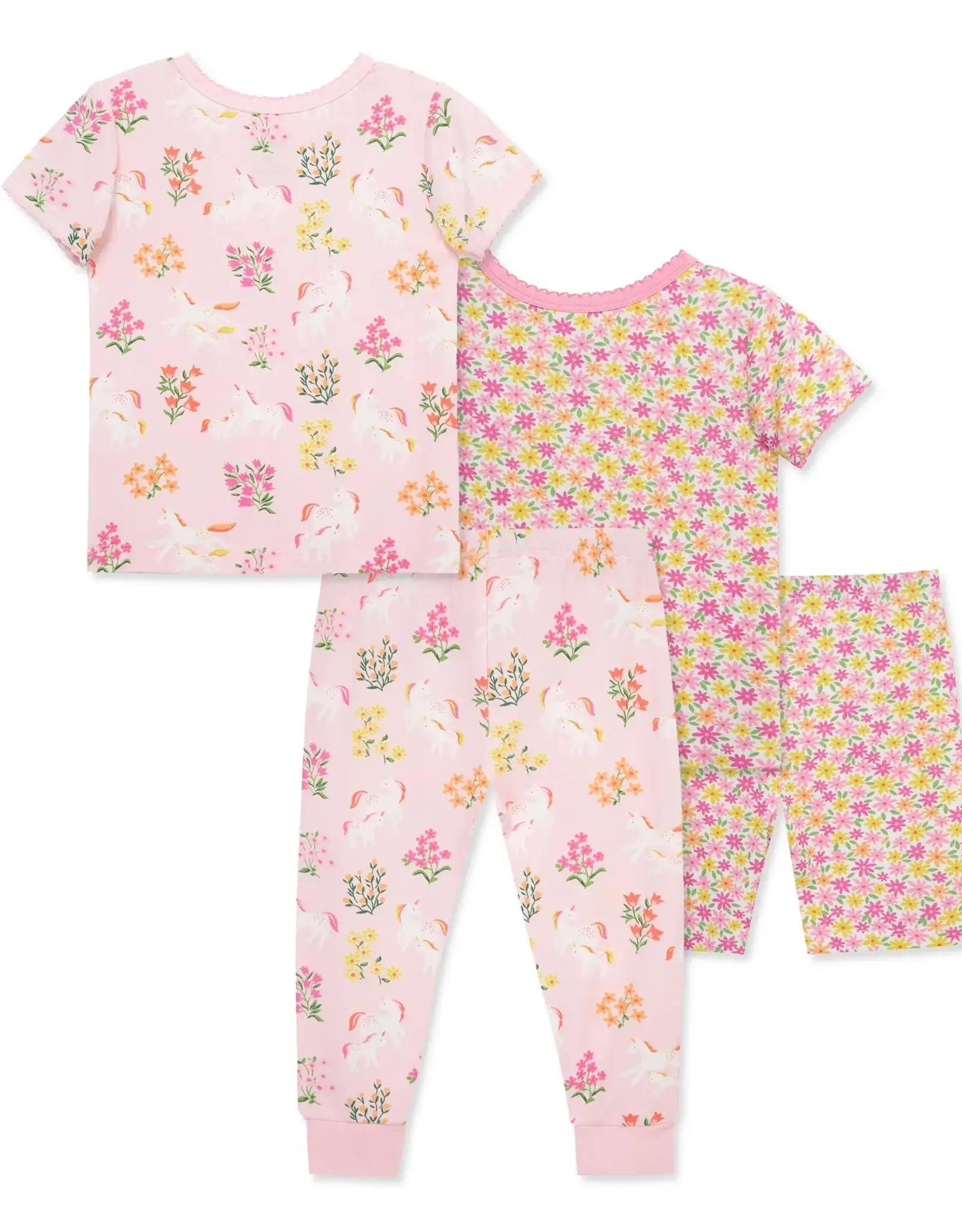 Little Me Unicorn 4-Piece Pajama Set