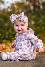 Mabel & Honey Periwinkle Plaid Romper