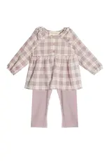 Mabel & Honey Periwinkle Plaid 2pc Set