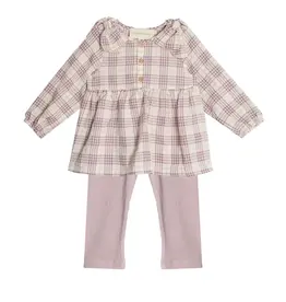 Mabel & Honey Periwinkle Plaid 2pc Set