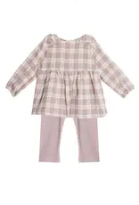 Mabel & Honey Periwinkle Plaid 2pc Set