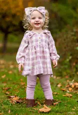 Mabel & Honey Periwinkle Plaid 2pc Set