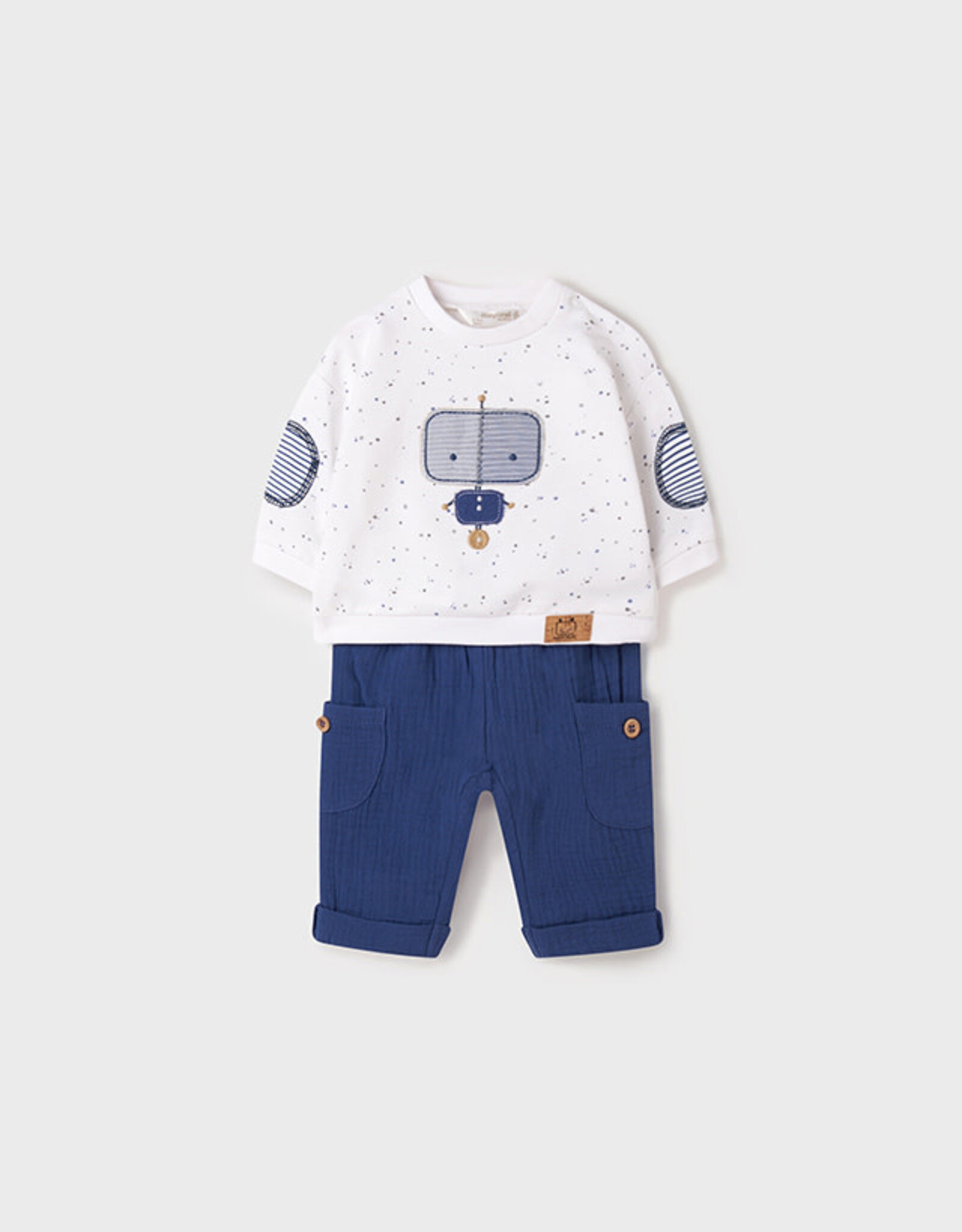 Mayoral Robot Pullover & Pant Set