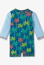 Hatley Printed Palms One Piece Rashguard