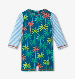 Hatley Printed Palms One Piece Rashguard