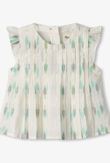 Hatley Blue Feather Pin Tuck Short Set