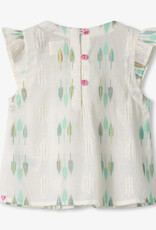 Hatley Blue Feather Pin Tuck Short Set