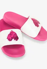 Hatley Sequin Hearts Slide on Sandals