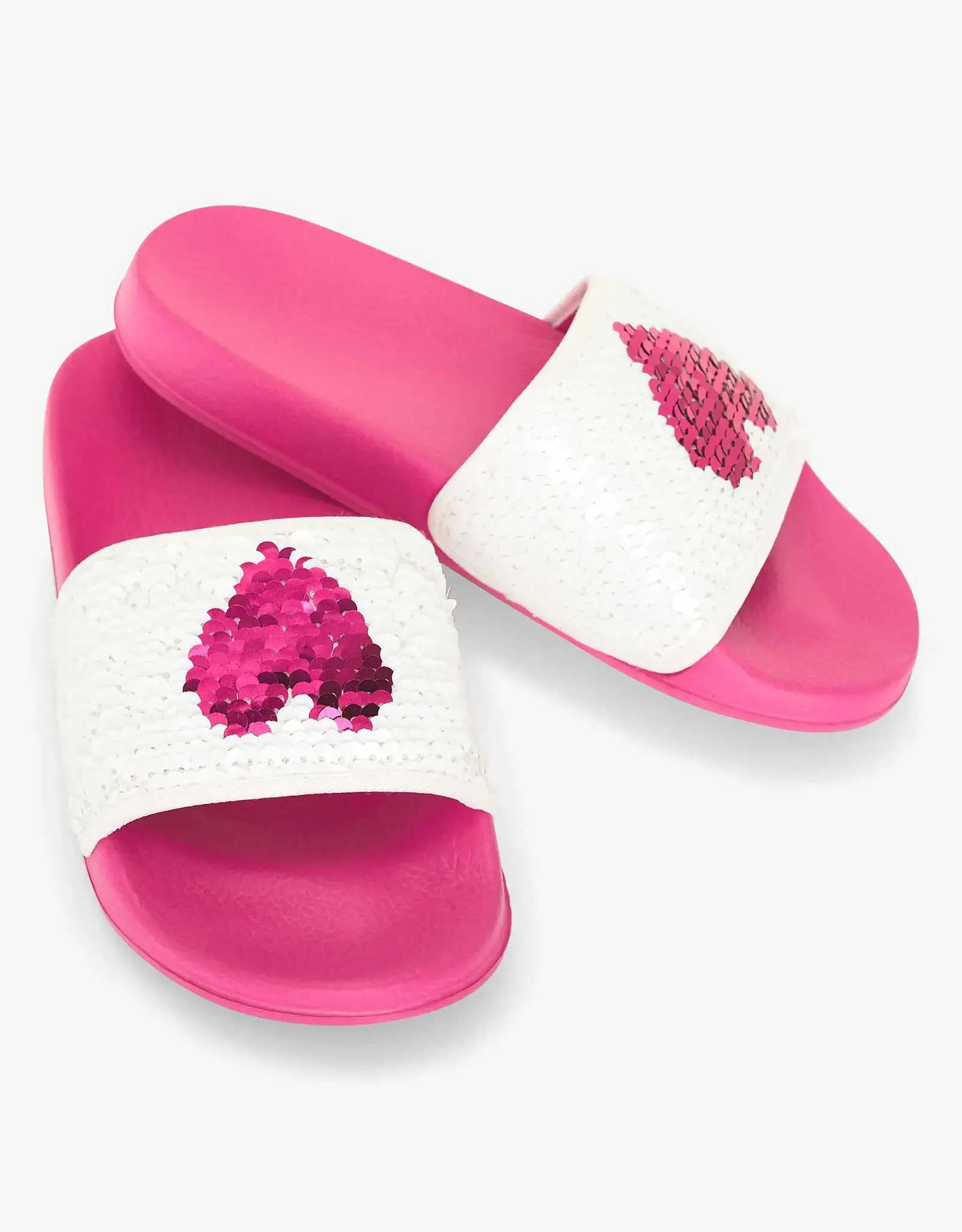 Hatley Sequin Hearts Slide on Sandals