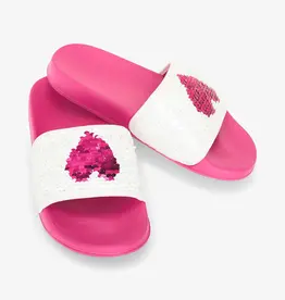 Hatley Sequin Hearts Slide on Sandals