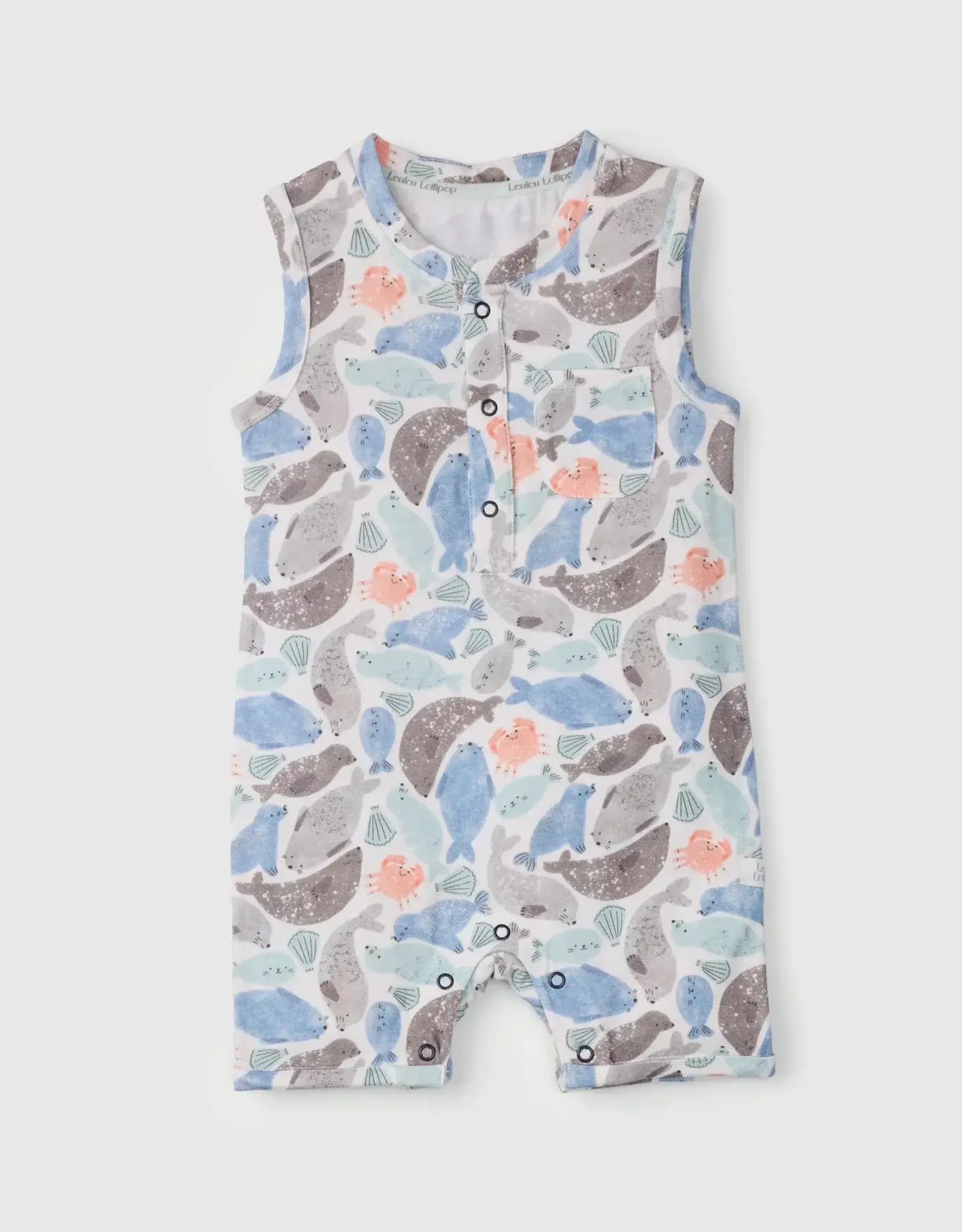Loulou Lollipop Seals Short Romper