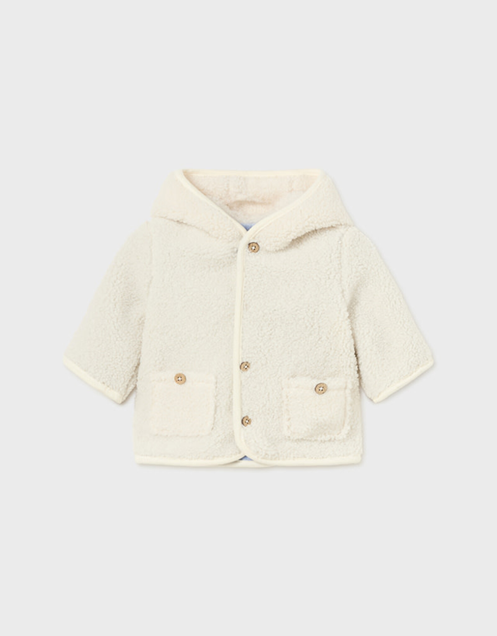 Mayoral Sky Reversible Shearling Coat - Baby