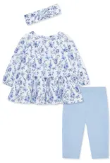 Little Me Butterfly Tunic Legging Set w/Headband