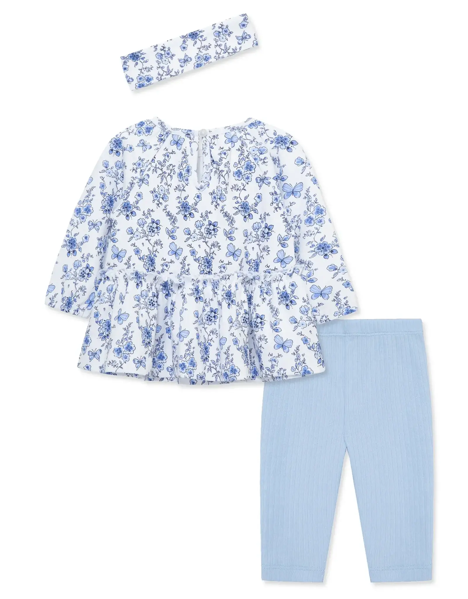 Little Me Butterfly Tunic Legging Set w/Headband