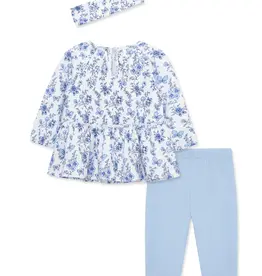Little Me Butterfly Tunic Legging Set w/Headband