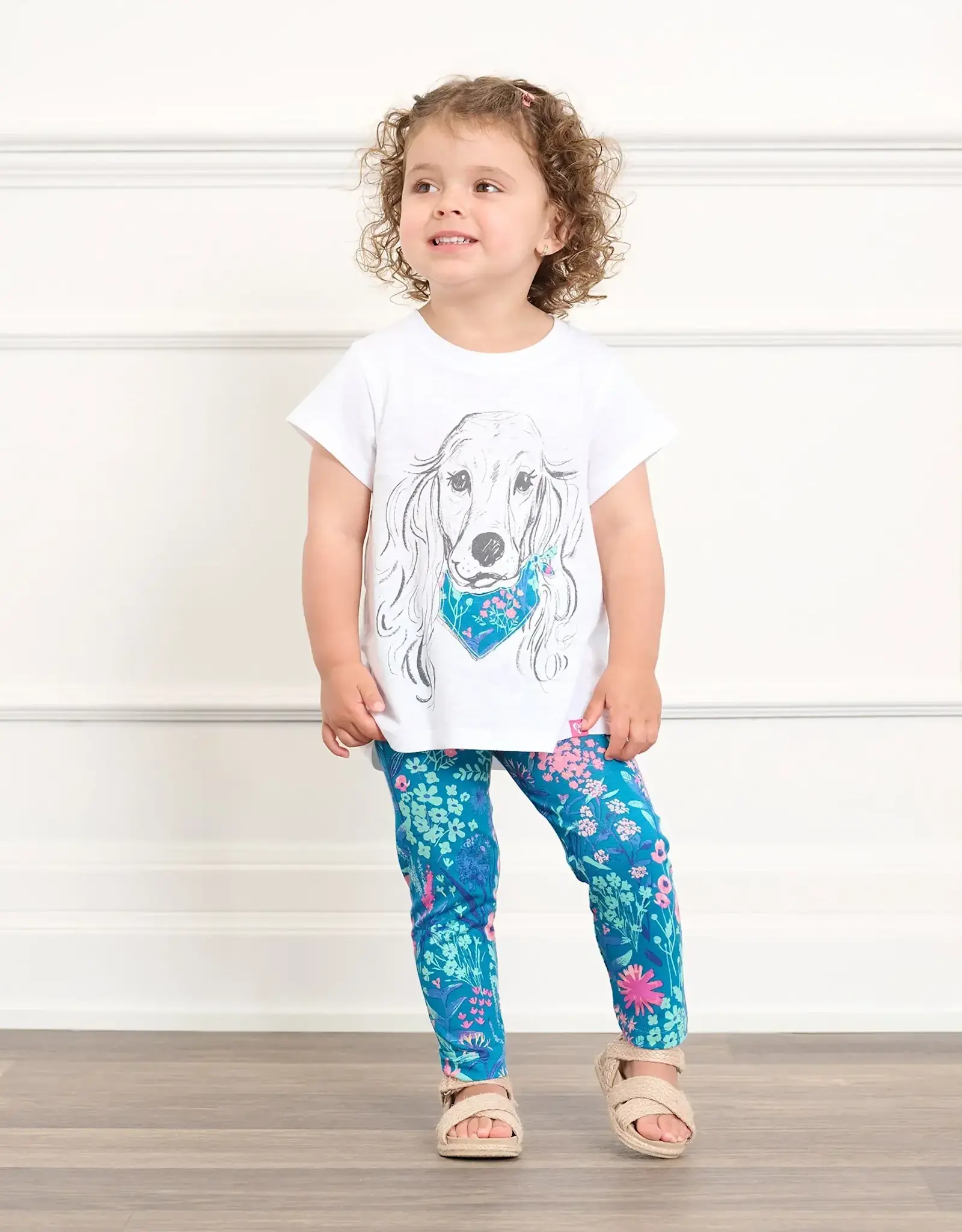 Hatley Wildflower Stretch Bamboo Toddler Leggings