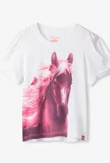 Hatley Soft Horse Twisted Sleeve Tee