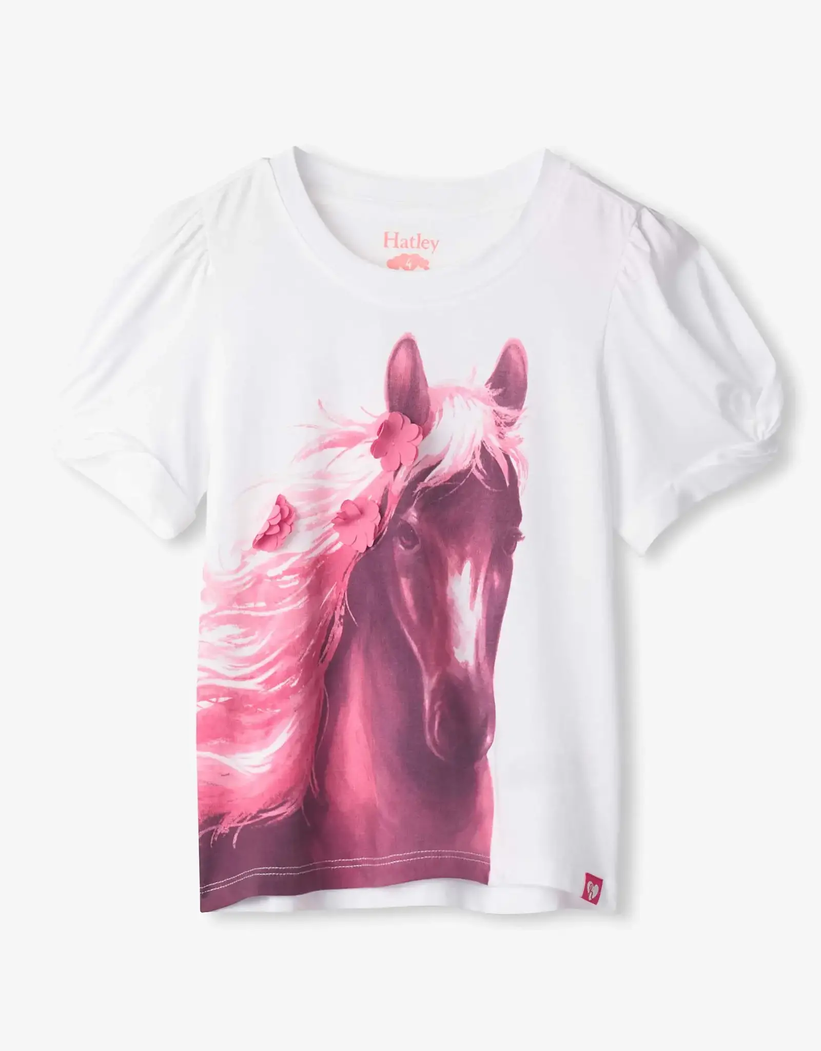 Hatley Soft Horse Twisted Sleeve Tee