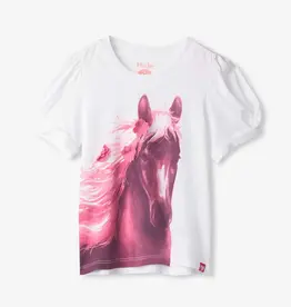 Hatley Soft Horse Twisted Sleeve Tee