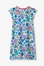 Hatley Watercolour Doodles Ruffle Hem Night Dress