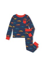 Hatley Vaporwave Cars Bamboo Pajama Set