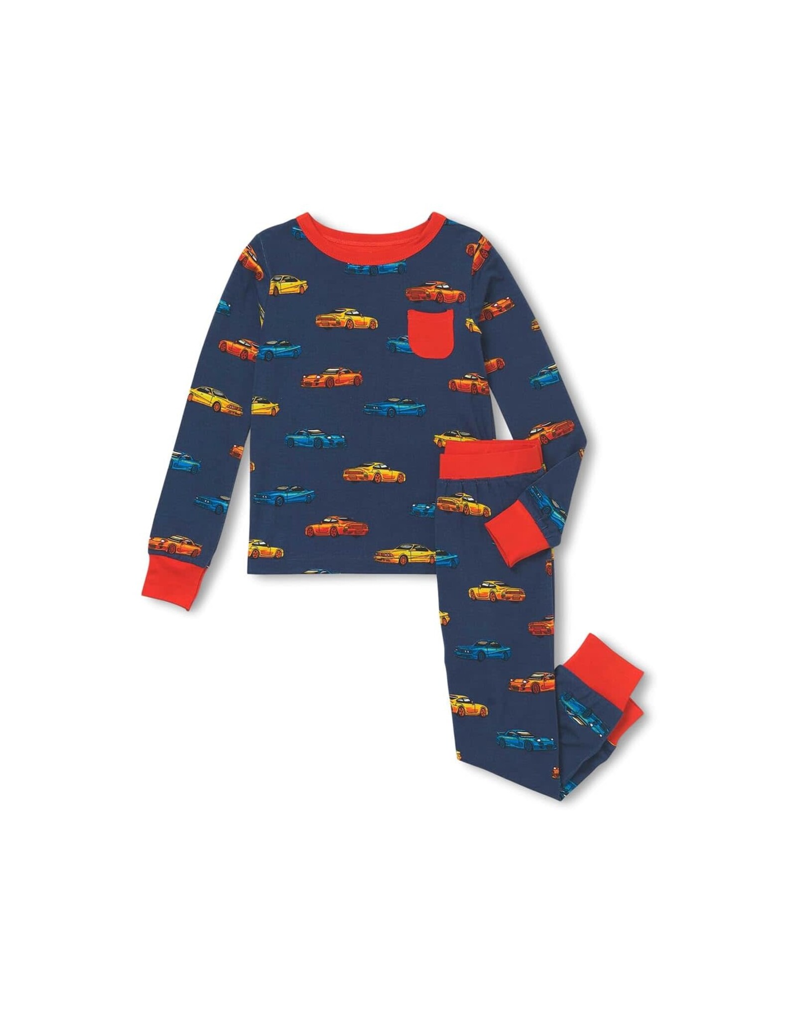 Hatley Vaporwave Cars Bamboo Pajama Set