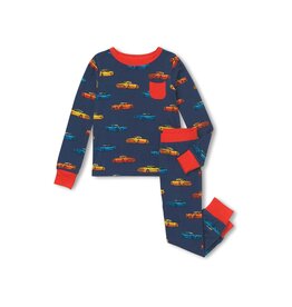 Hatley Vaporwave Cars Bamboo Pajama Set