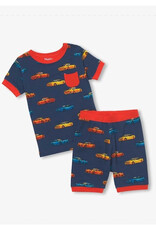 Hatley Vaporwave Cars Bamboo Short Pajama Set