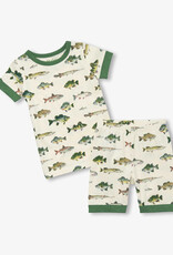 Hatley Real Fish Stretch Cotton Short Pajama Set