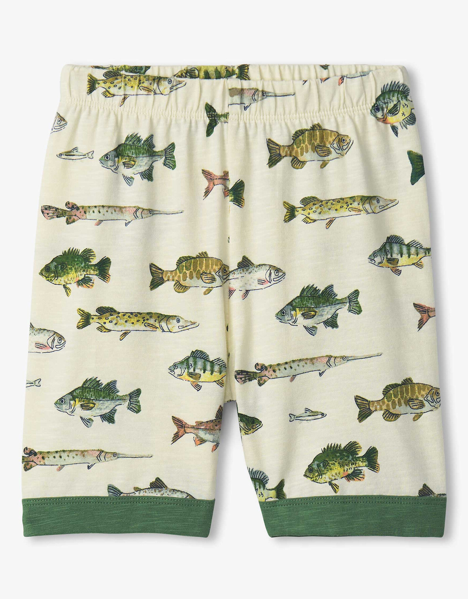 Hatley Real Fish Stretch Cotton Short Pajama Set