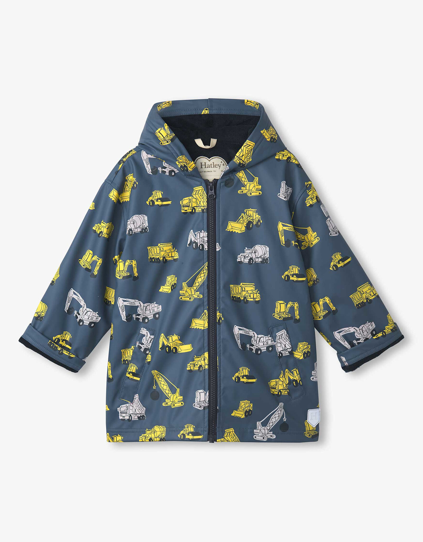 Hatley Under Construction Zip Up Rain Jacket