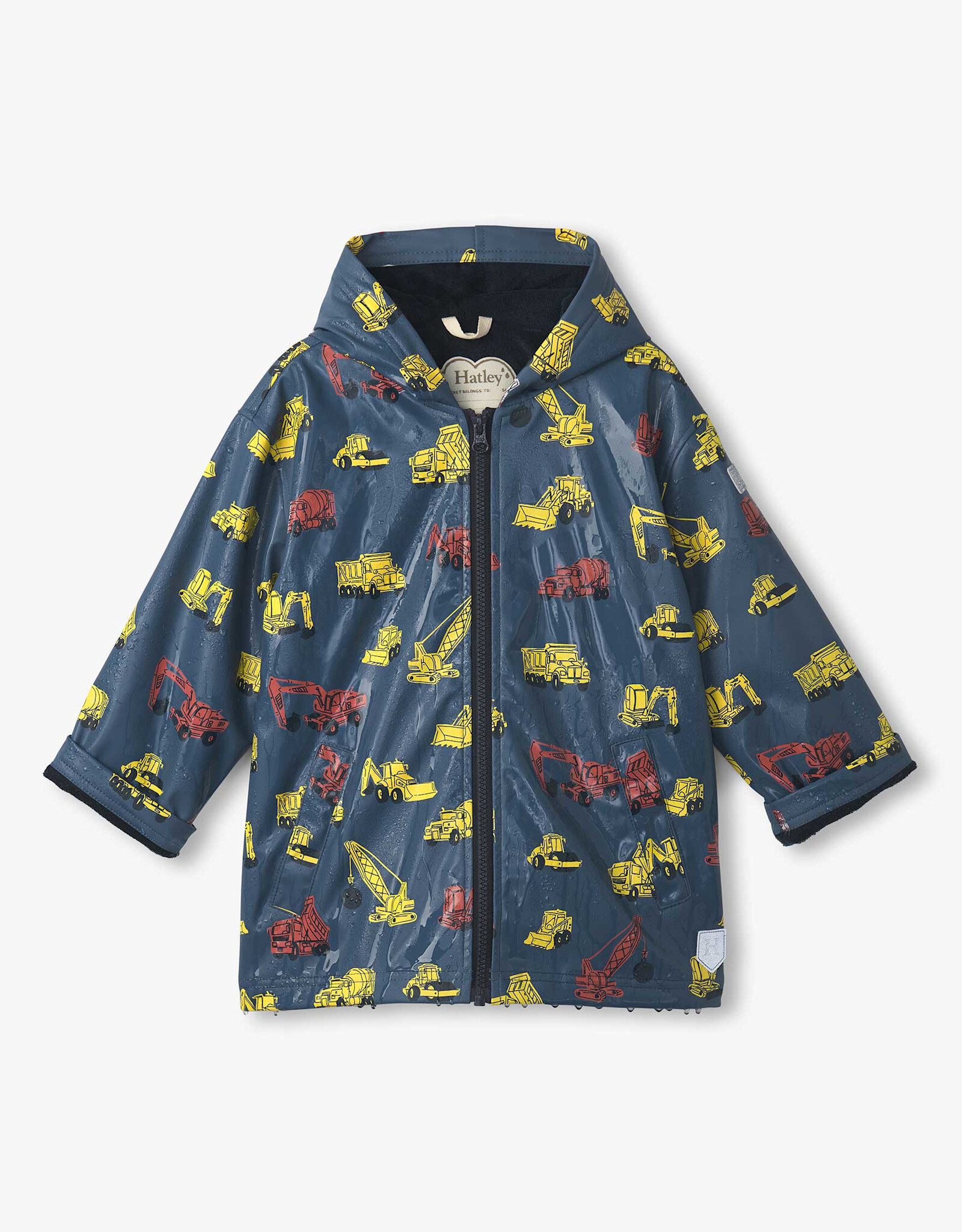Hatley Under Construction Zip Up Rain Jacket