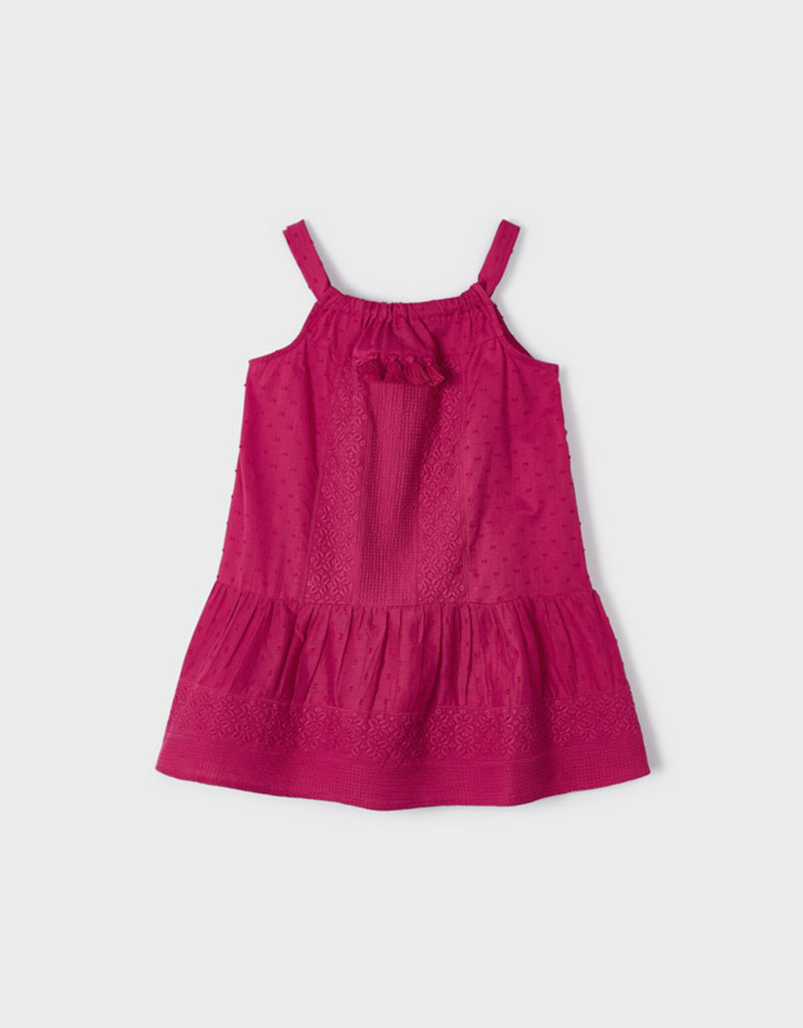 Mayoral Hibiscus Embroidered Dress