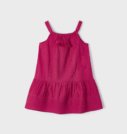 Mayoral Hibiscus Embroidered Dress