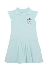 Deux Par Deux Blue Glass Polo Dress