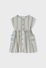 Mayoral Jade Striped Linen Dress