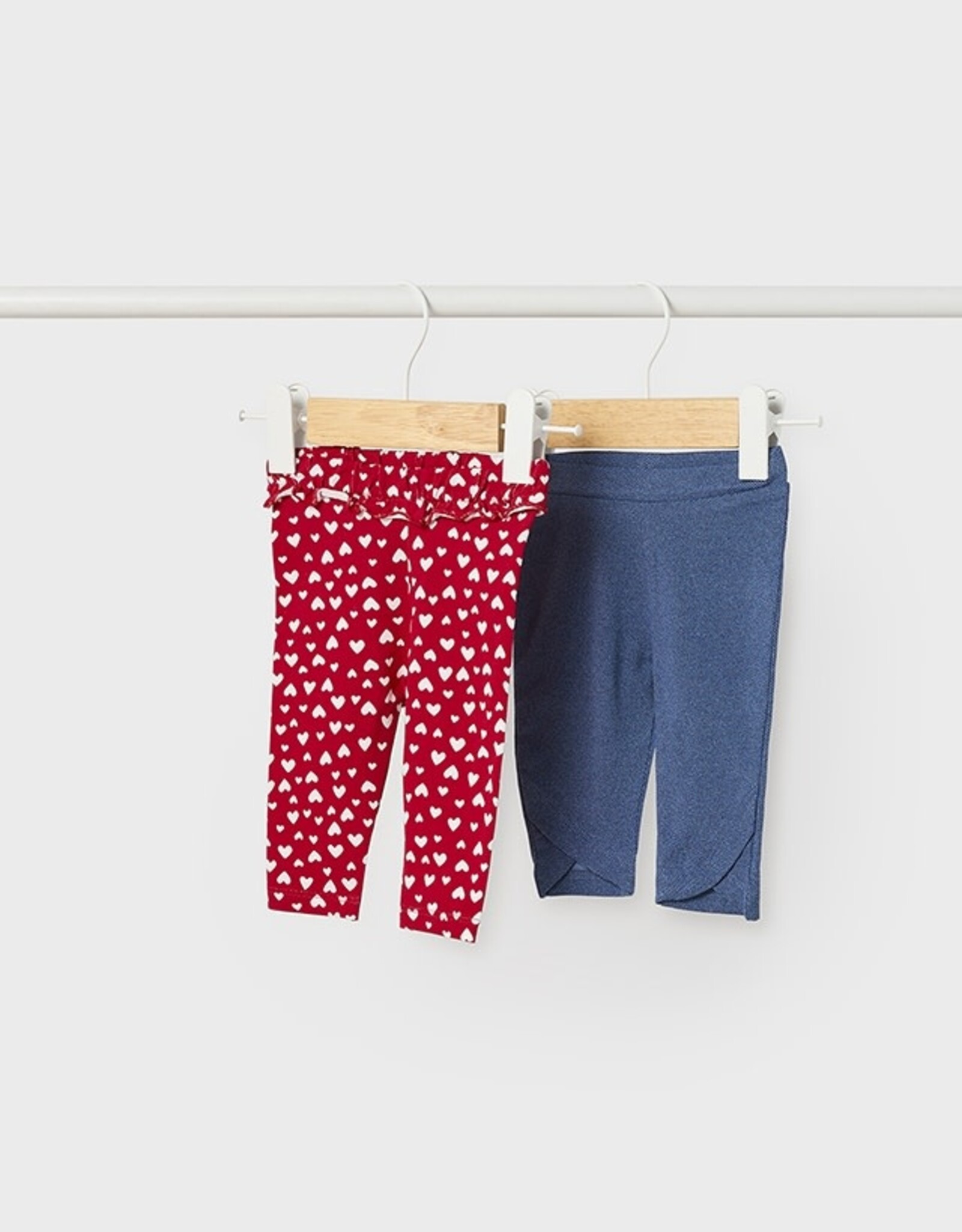 Mayoral Red Heart 2 Leggings Set