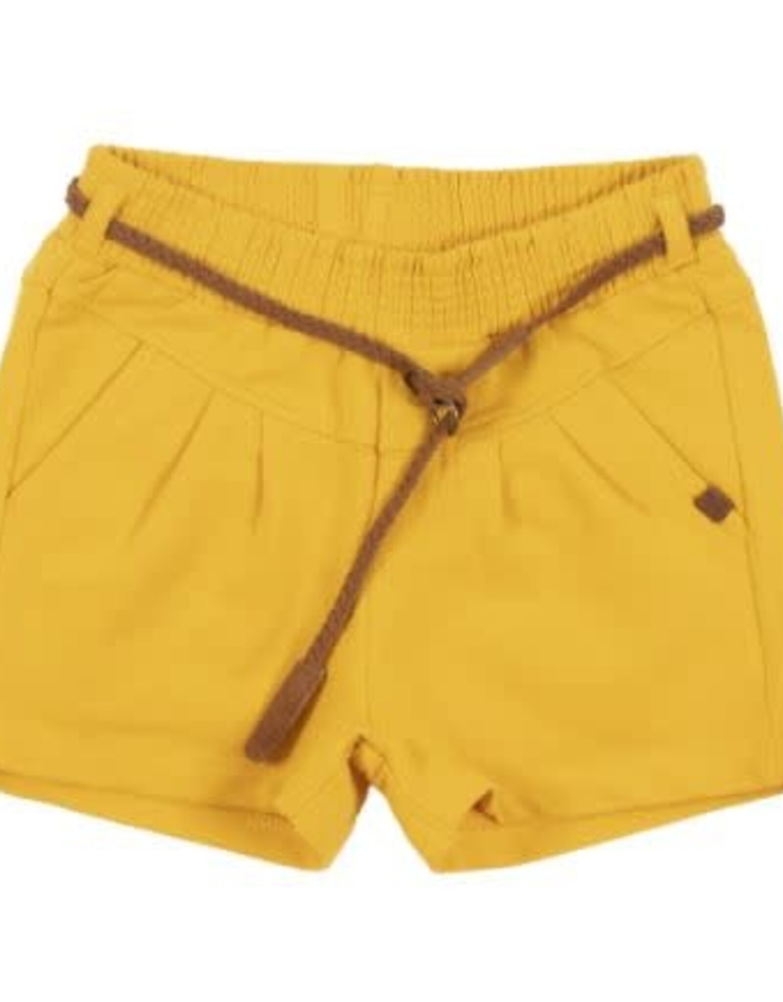 Noruk Yellow Belted Shorts