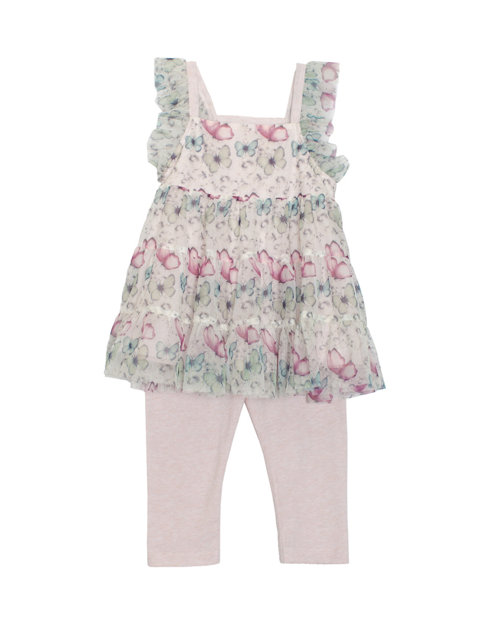 Mabel & Honey Butterfly Kisses Knit + Tulle 2 pc Set