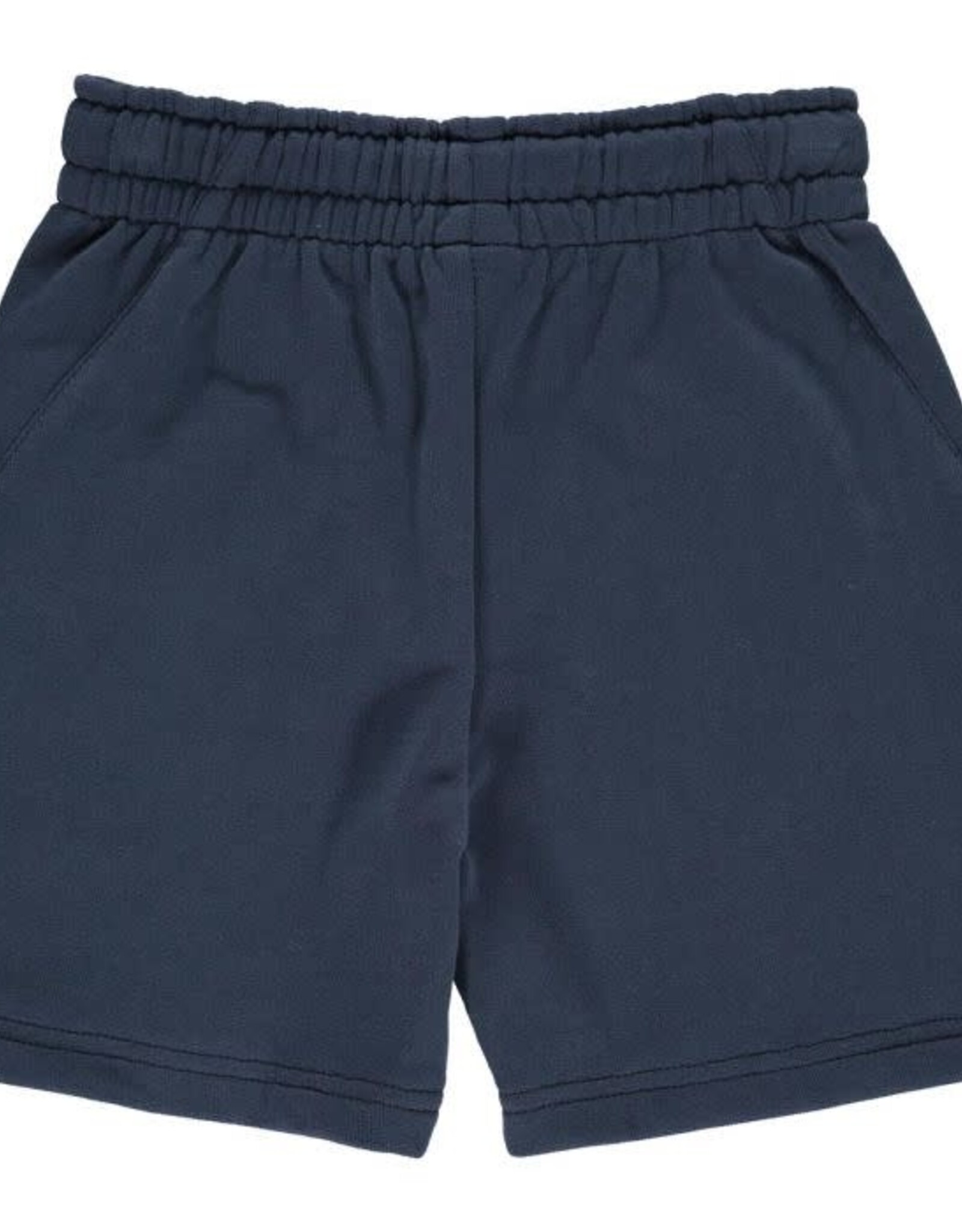Green Cotton Sweat Shorts with Pockets