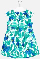 Mayoral Blue and Green Floral Print Dress